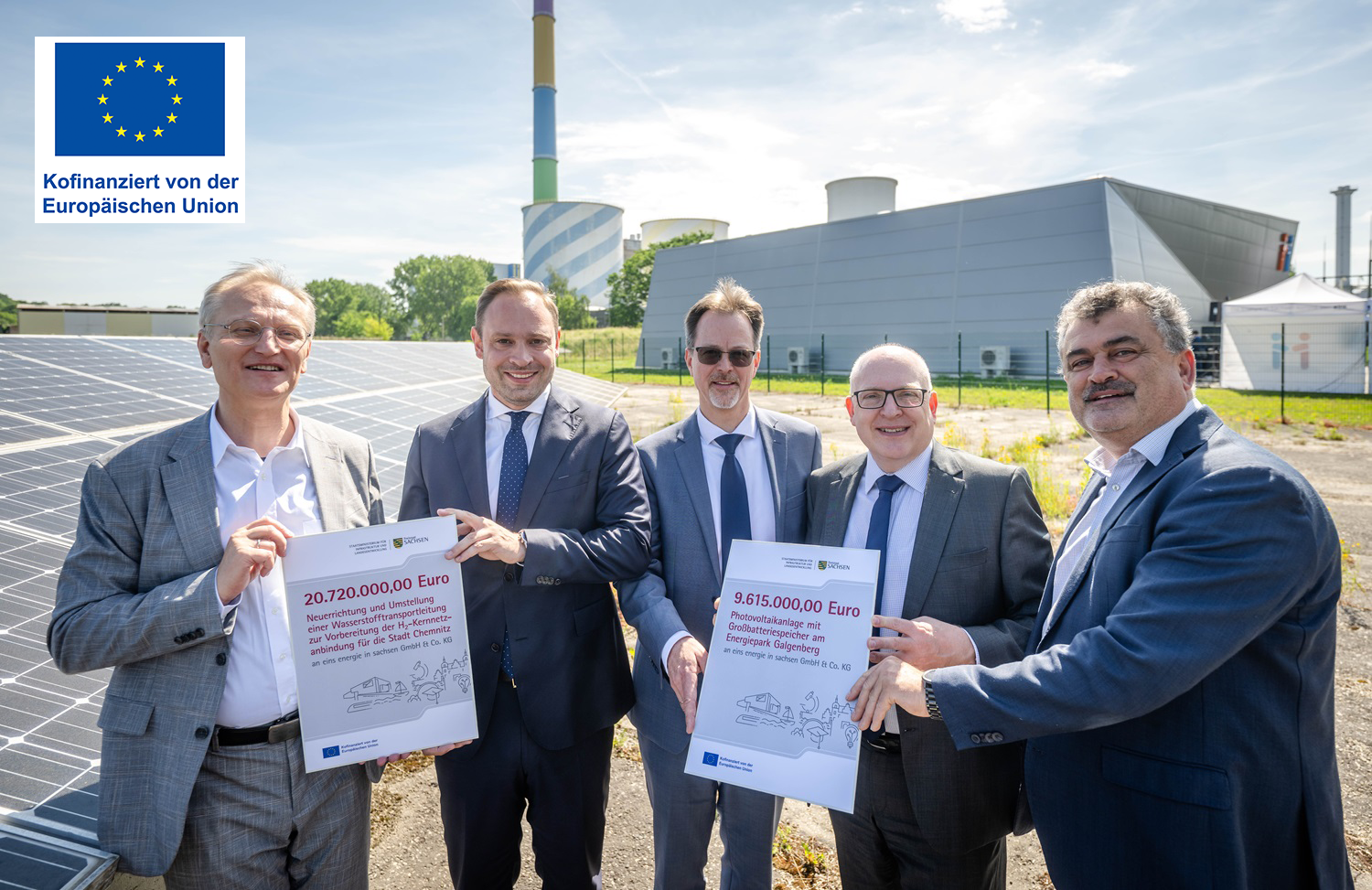 Die Übergabe der Fördermittel aus dem Just-Transition-Fund der EU erfolgte im Juni 2026.